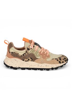 Sneaker donna Flower Mountain in camoscio e tessuto multicolore. FLOWER MOUNTAIN | YAMANO3W-1E53
